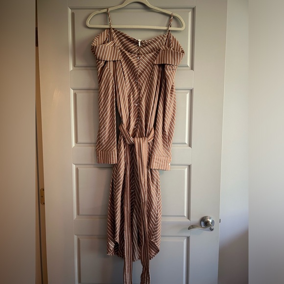 MAJE RULYLLA OFF THE SHOULDER DRESS - Picture 8 of 8